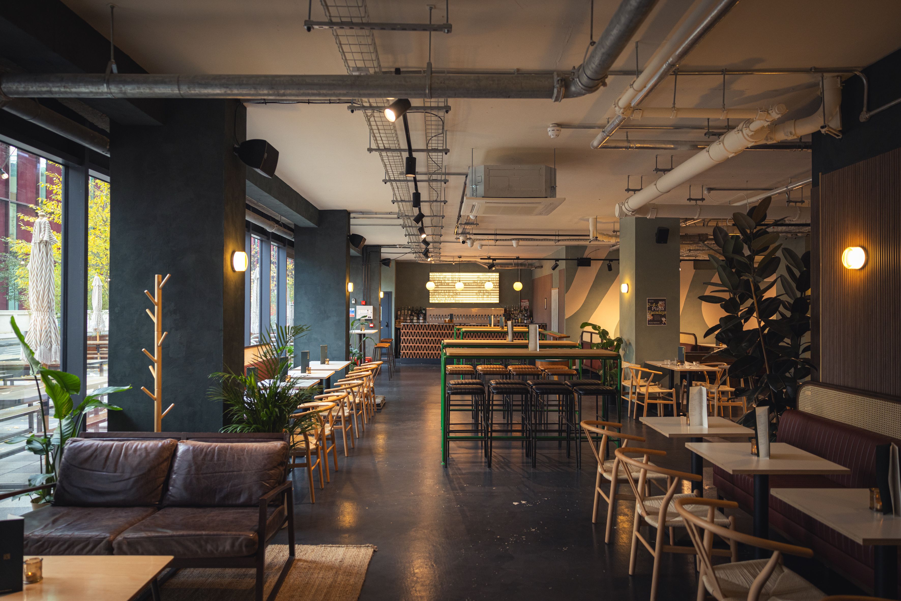 The interior of Trickle